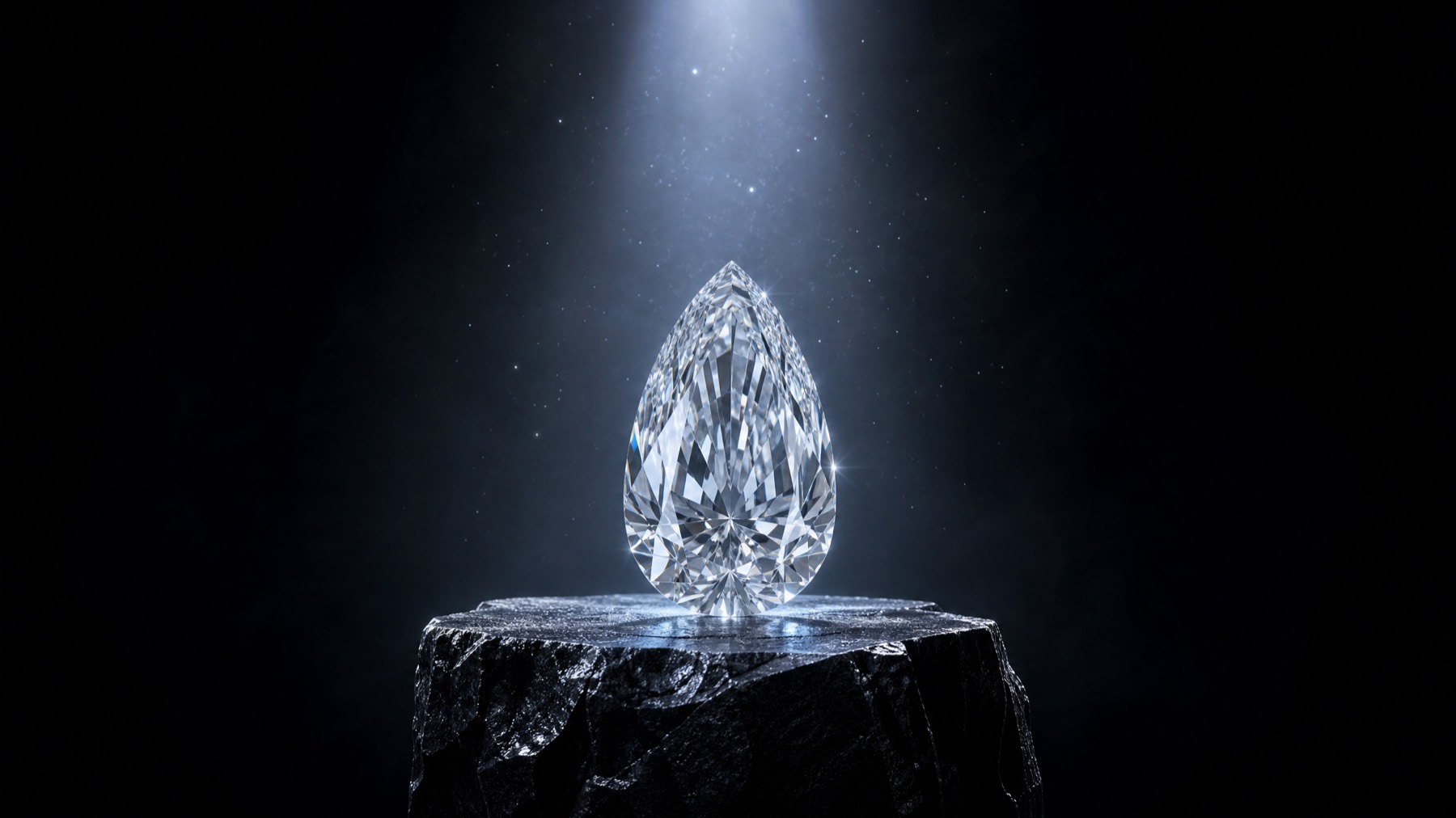 PURE — the white teardrop diamond